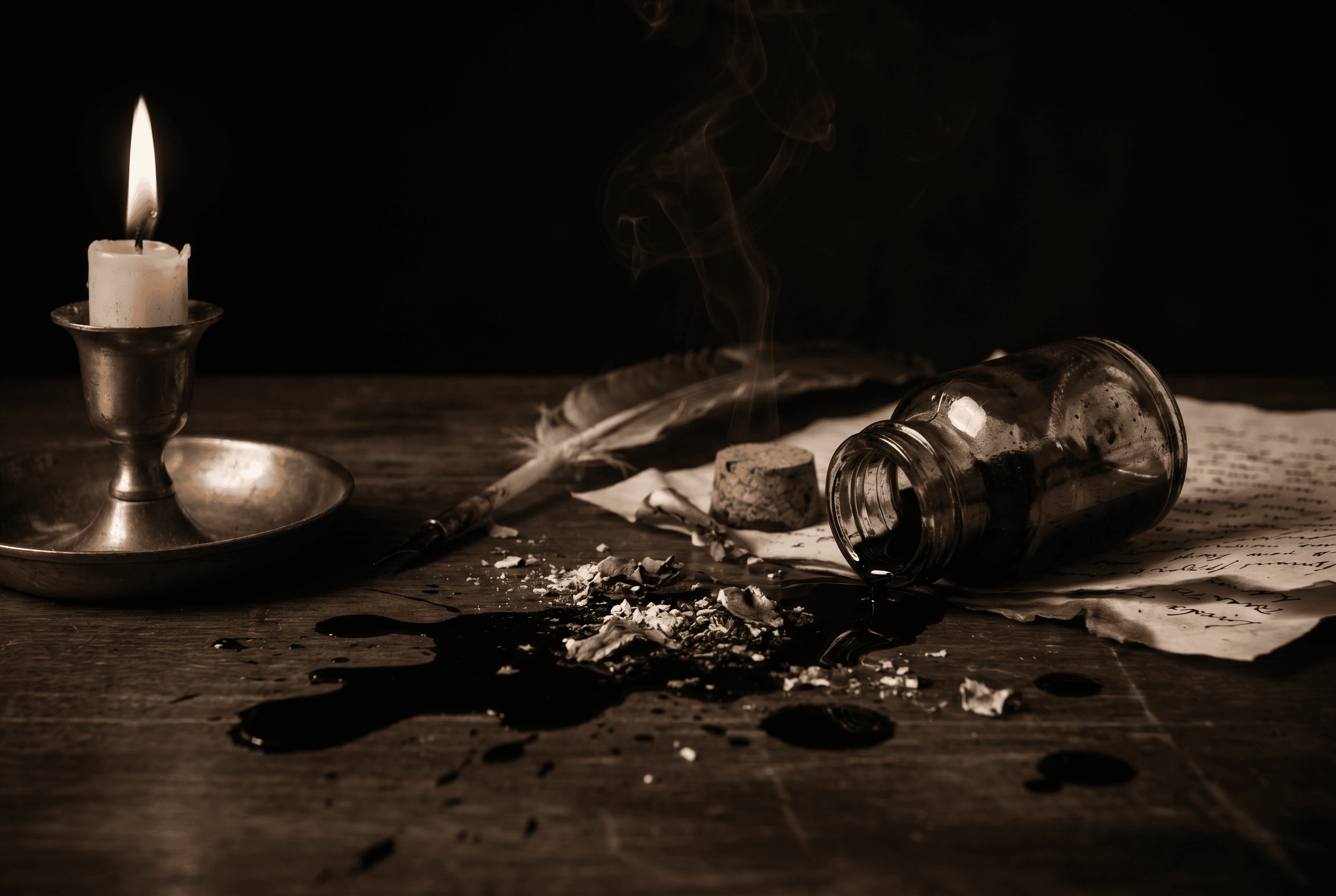 Inkoust a popel